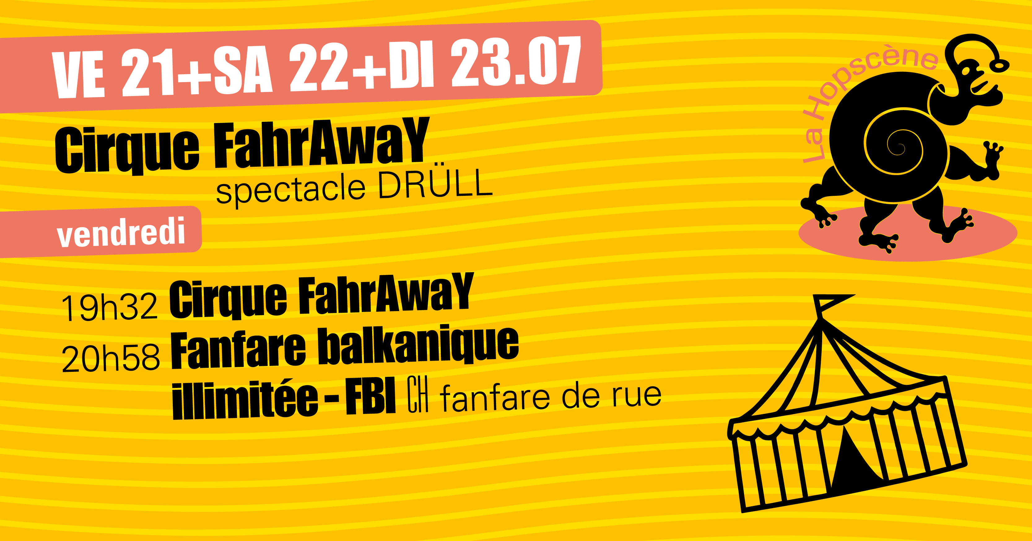 Hopscene Cirque FahrAwaY + Fanfare balkanique illimitée - FBI